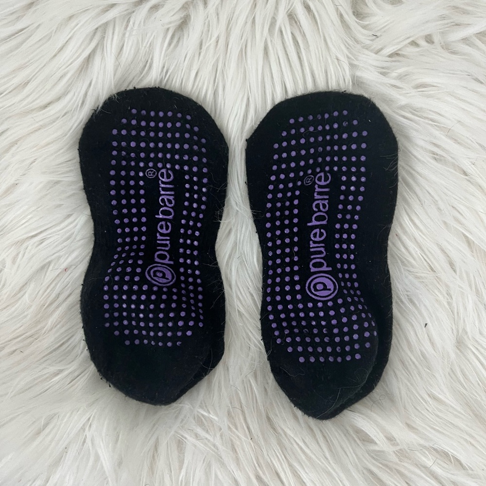 Pure Barre Socks. Size S. Purple colour.